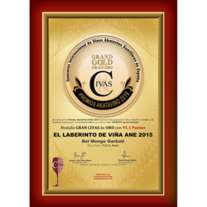 Premio CIVAS 2019 - Medalla GRAN ORO El Laberinto de Viña Ane 2015